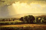 George Inness Harvest Scene in the Delaware Valley painting